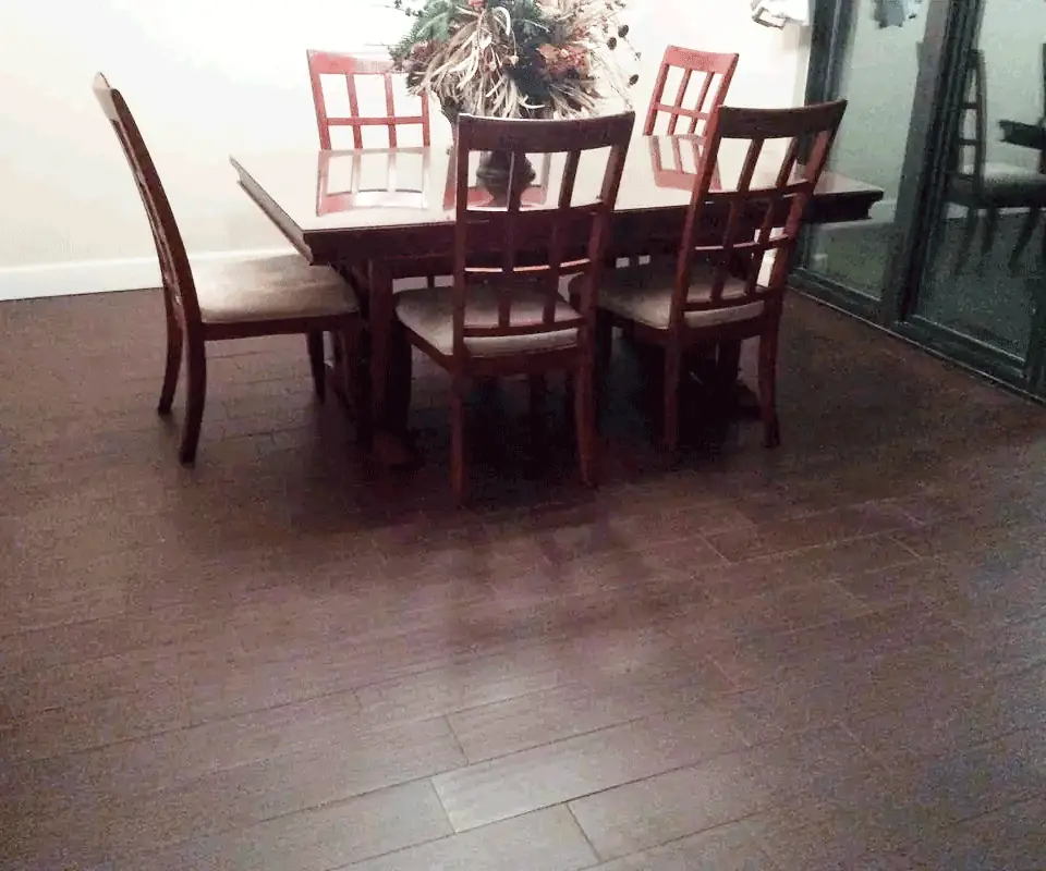 Luxury vinyl tile installation